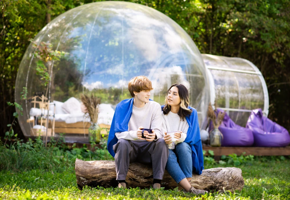 night sky bubble tent