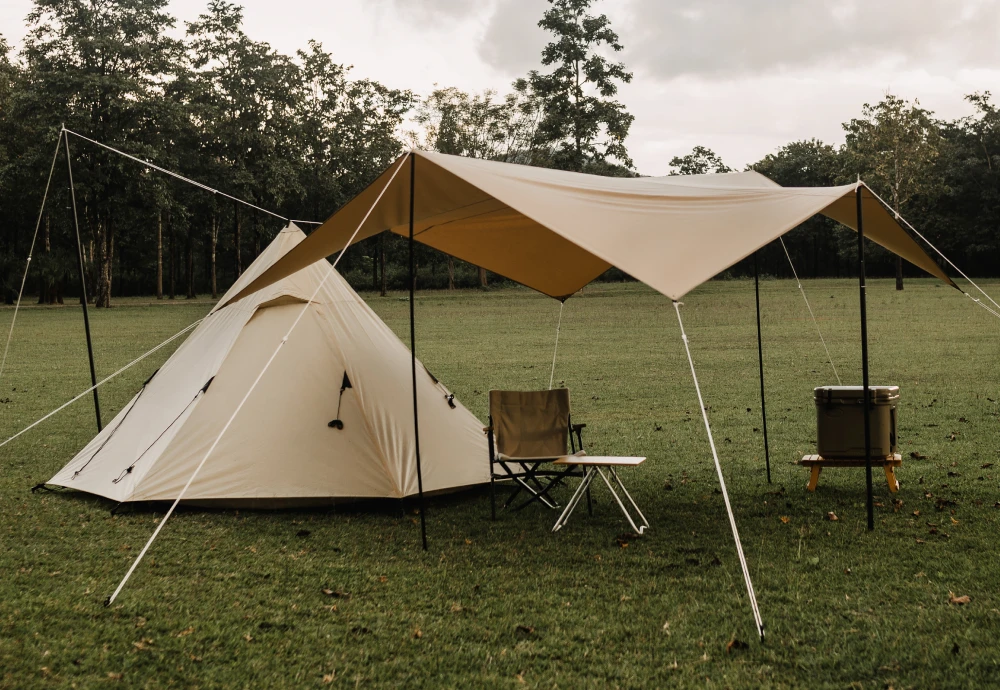 white teepee tents