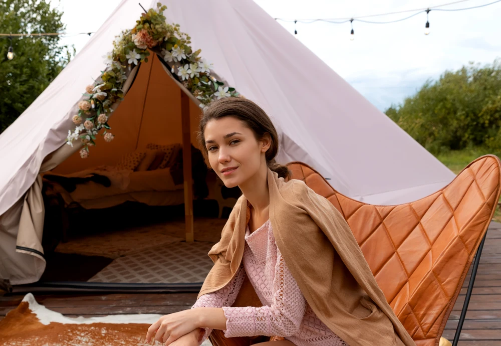 luxe pyramid tent