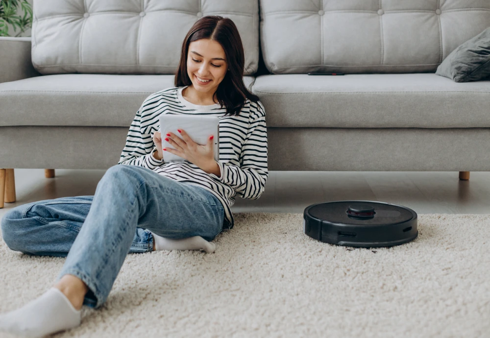 robot vacuum cleaner with mop self-empty base