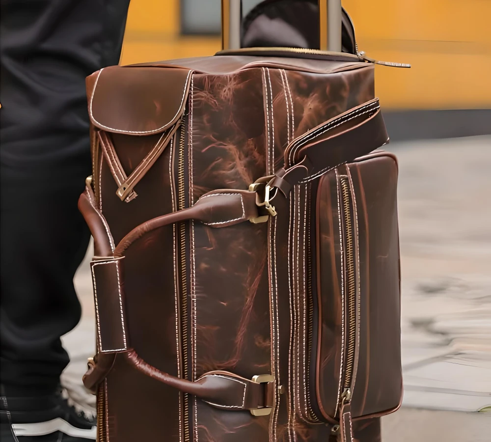 leather carry on bag for men